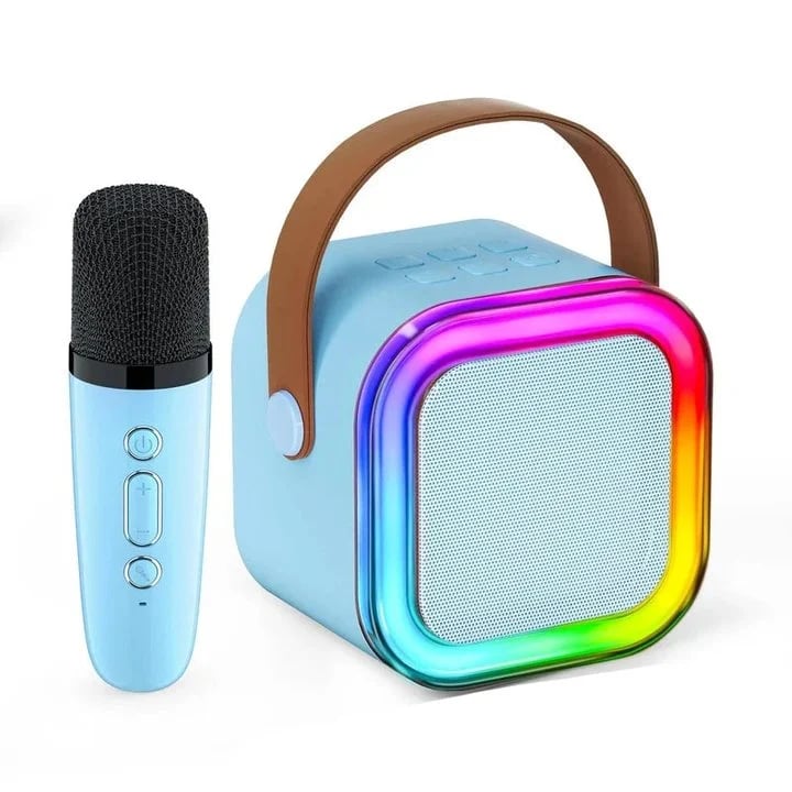 Mini Karaoke Machine with Wireless Microphones