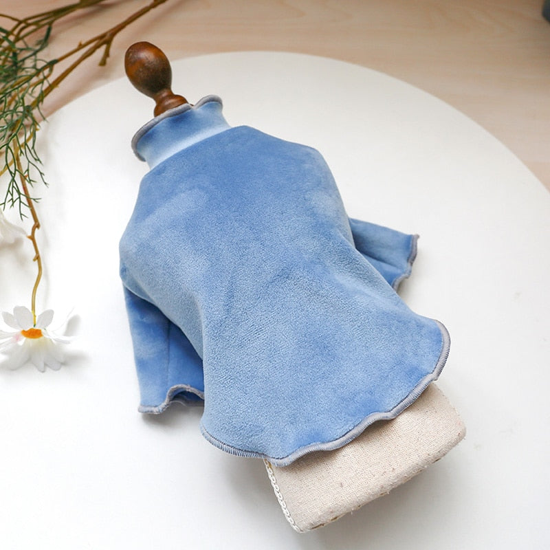 Bowknot Velvet Dog Clothes