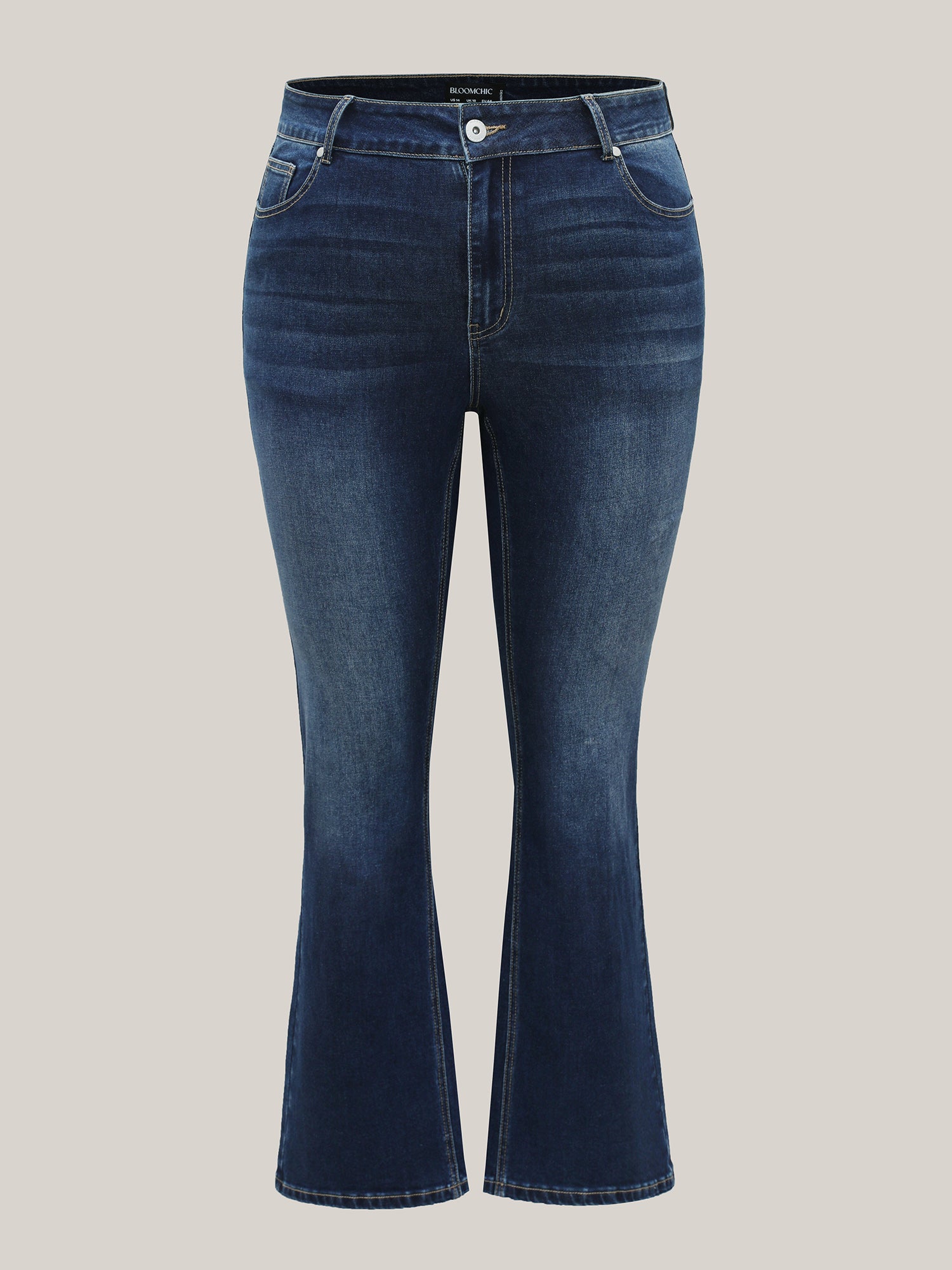 Booty-Lifting Bootcut No-Gap Waist Jeans