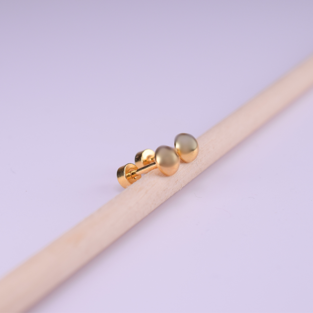 4mm Half ball studs - Gold
