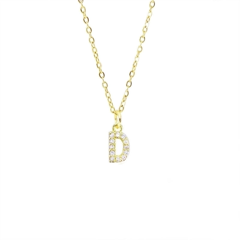 Titanium Steel Copper Streetwear Plating Inlay Letter Zircon Pendant Necklace
