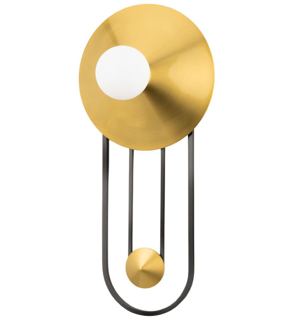 Modern Artistic Wall Sconce with Gold Accents