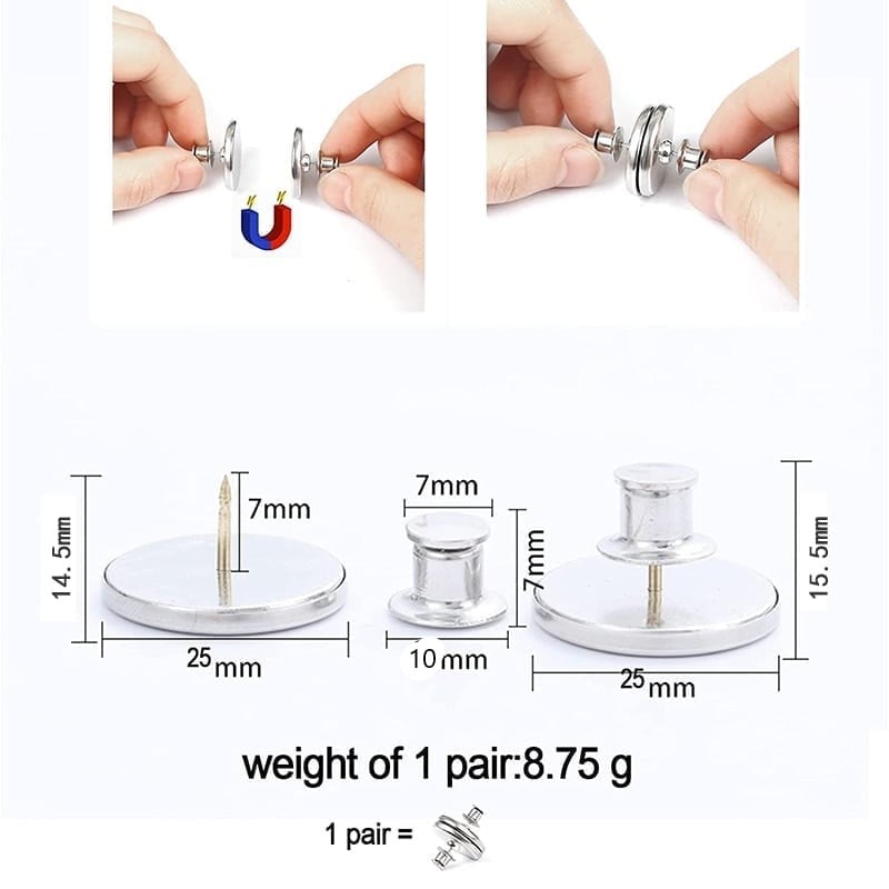 Magnetic Curtain Clip - 4 PAIR/SET