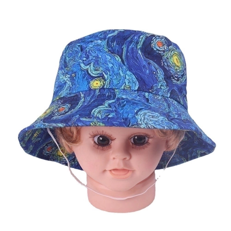 Children Unisex Basic Color Block Bucket Hat
