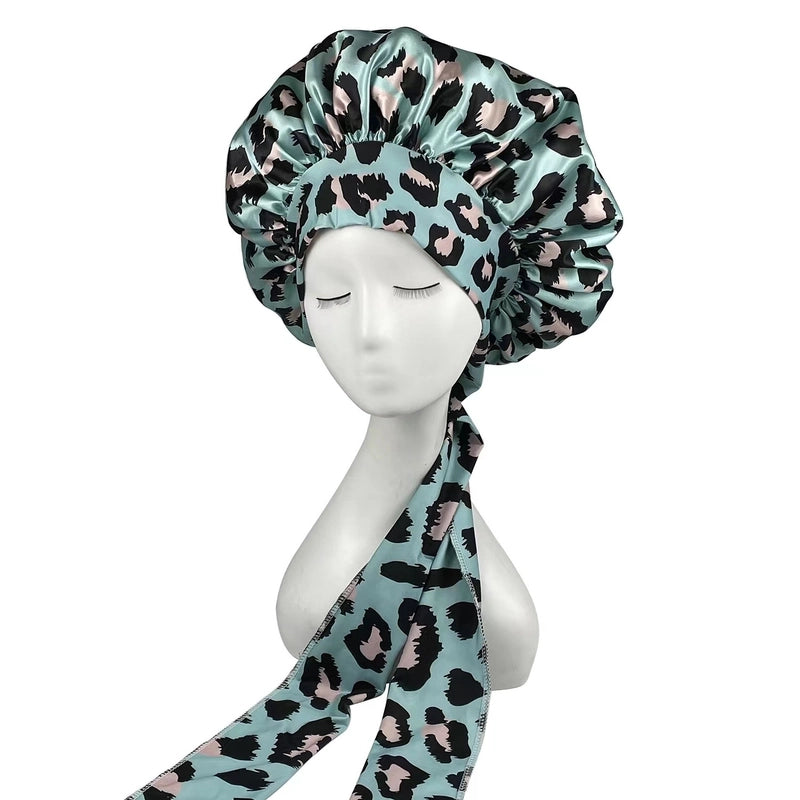 Women's Vintage Style Classic Style Leopard Eaveless Nightcap