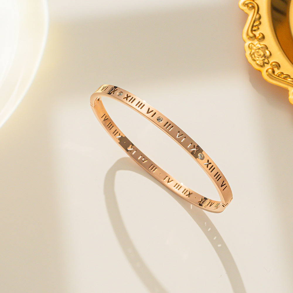 Titanium Steel 18K Gold Plated Bangles