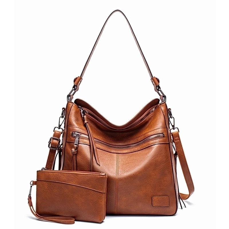 Women's Large All Seasons Pu Leather Fashion Tote Bag