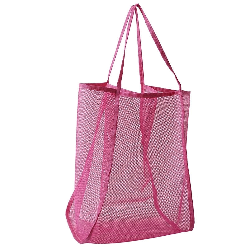 Women's Large Gauze Solid Color Basic Classic Style Open Tote Bag