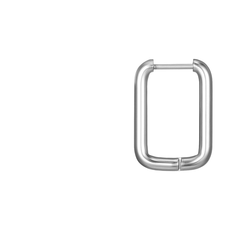1 Piece Fashion Square Plating 201 Stainless Steel 18K Gold Plated Earrings