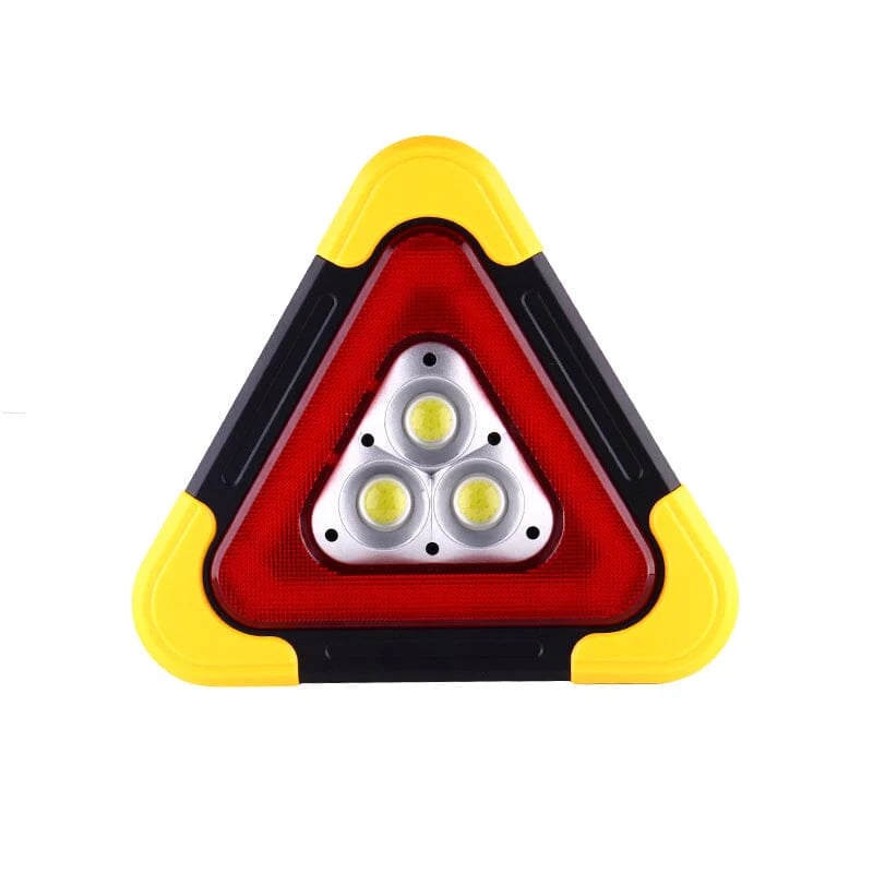 2-IN-1 Solar Emergency Triangular Roadside Warning Light