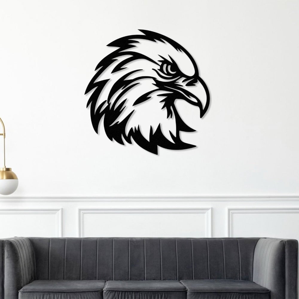 Eagle Head Metal Wall Decor