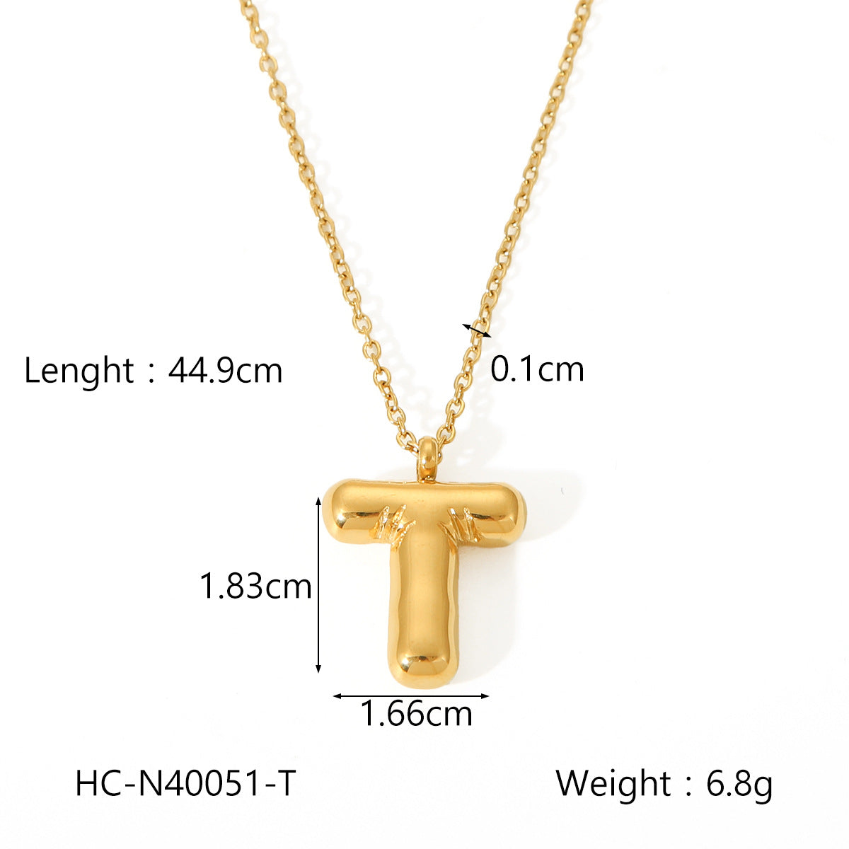 IG Style Letter Number Text Stainless Steel Electroplating Necklaces