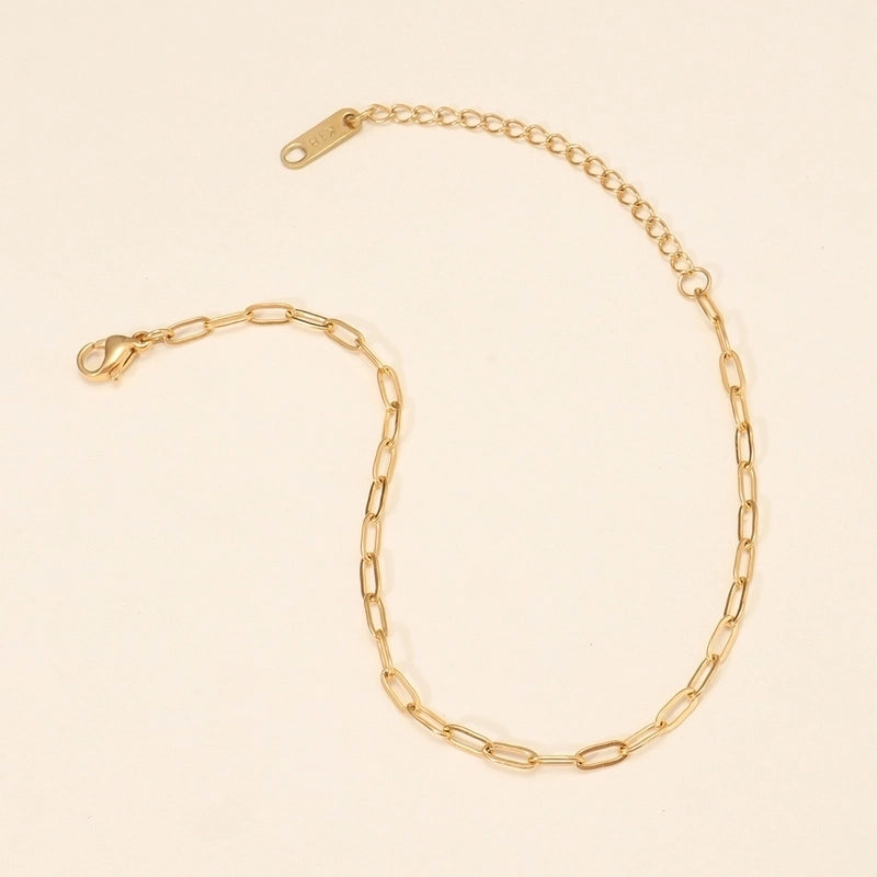 Minimalist Geometric 316L Stainless Steel  18K Gold Plated Bracelets In Bulk