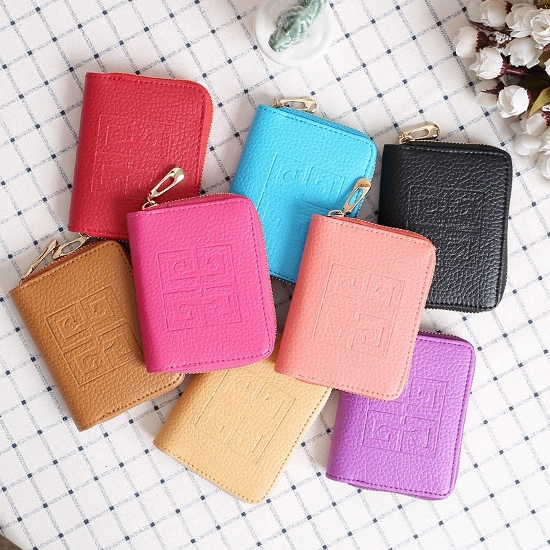 Korean Lychee Pattern Small Wallet