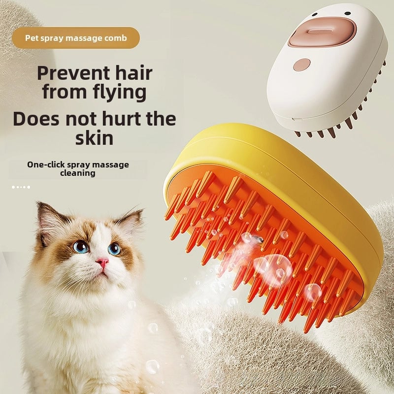 Duckling Pet Spray Comb Cat And Dog Universal Spray Massage Comb Cat Floating Hair Cleaning Products