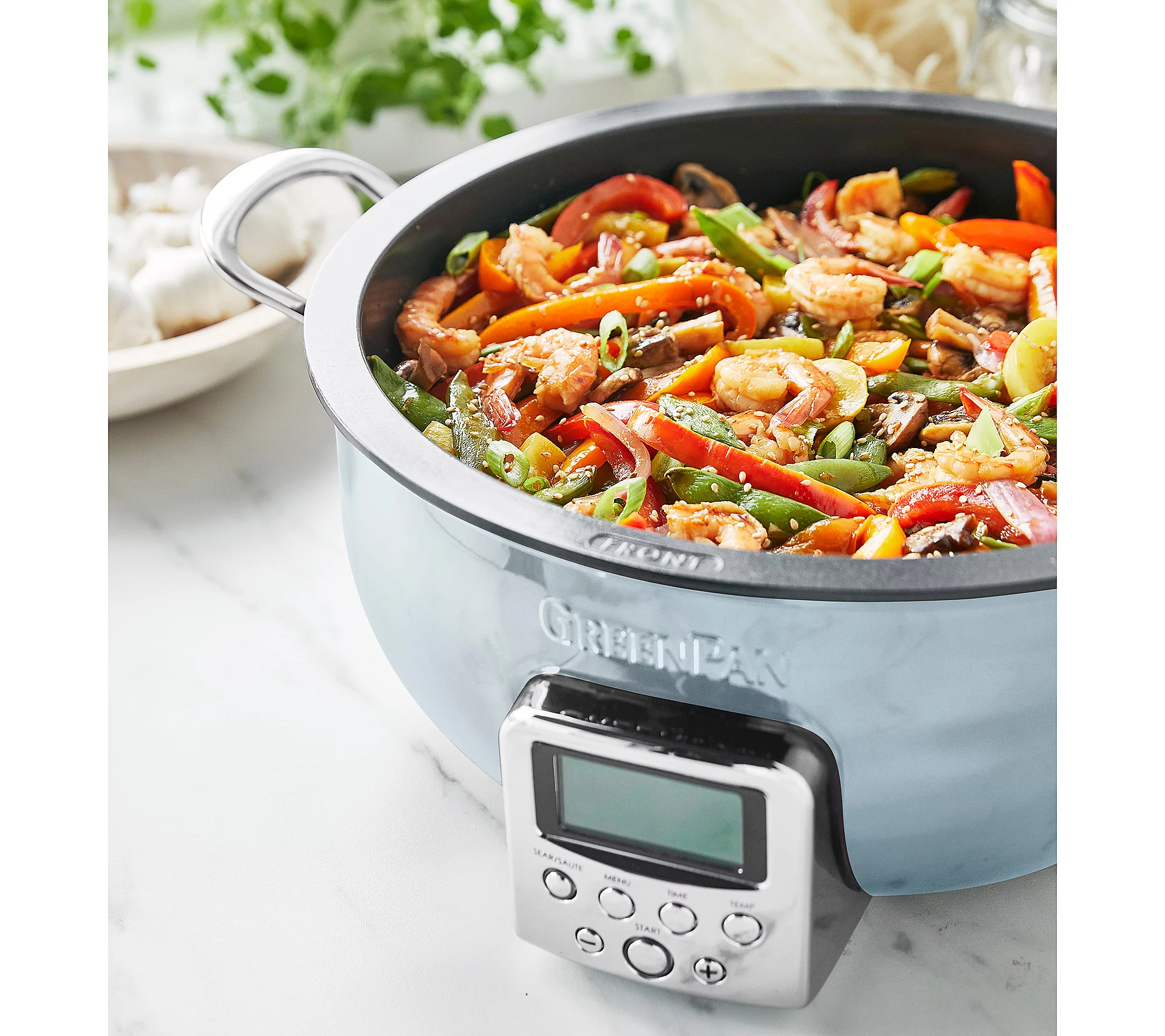 QVC 2025 New year promotion🎉GreenPan Elite 6-Quart Electric Multi-Pot with Steamer & Tool