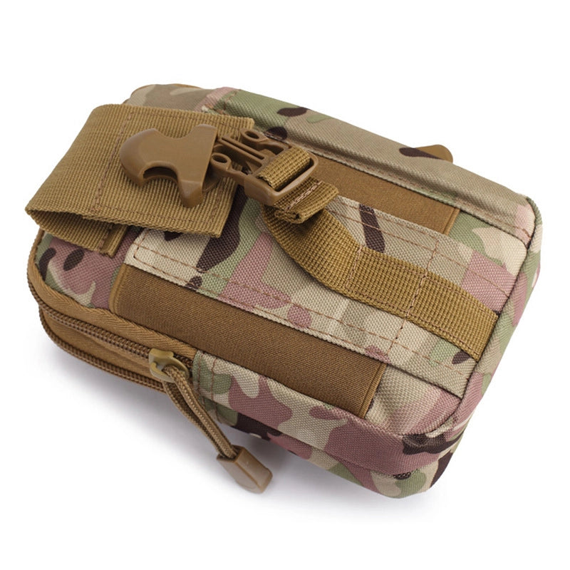 Men's Sports Solid Color Camouflage Oxford Cloth Waterproof Waist Bags