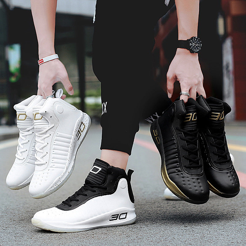 Men's Microfiber High-Top Sports Shoes (In Stock)