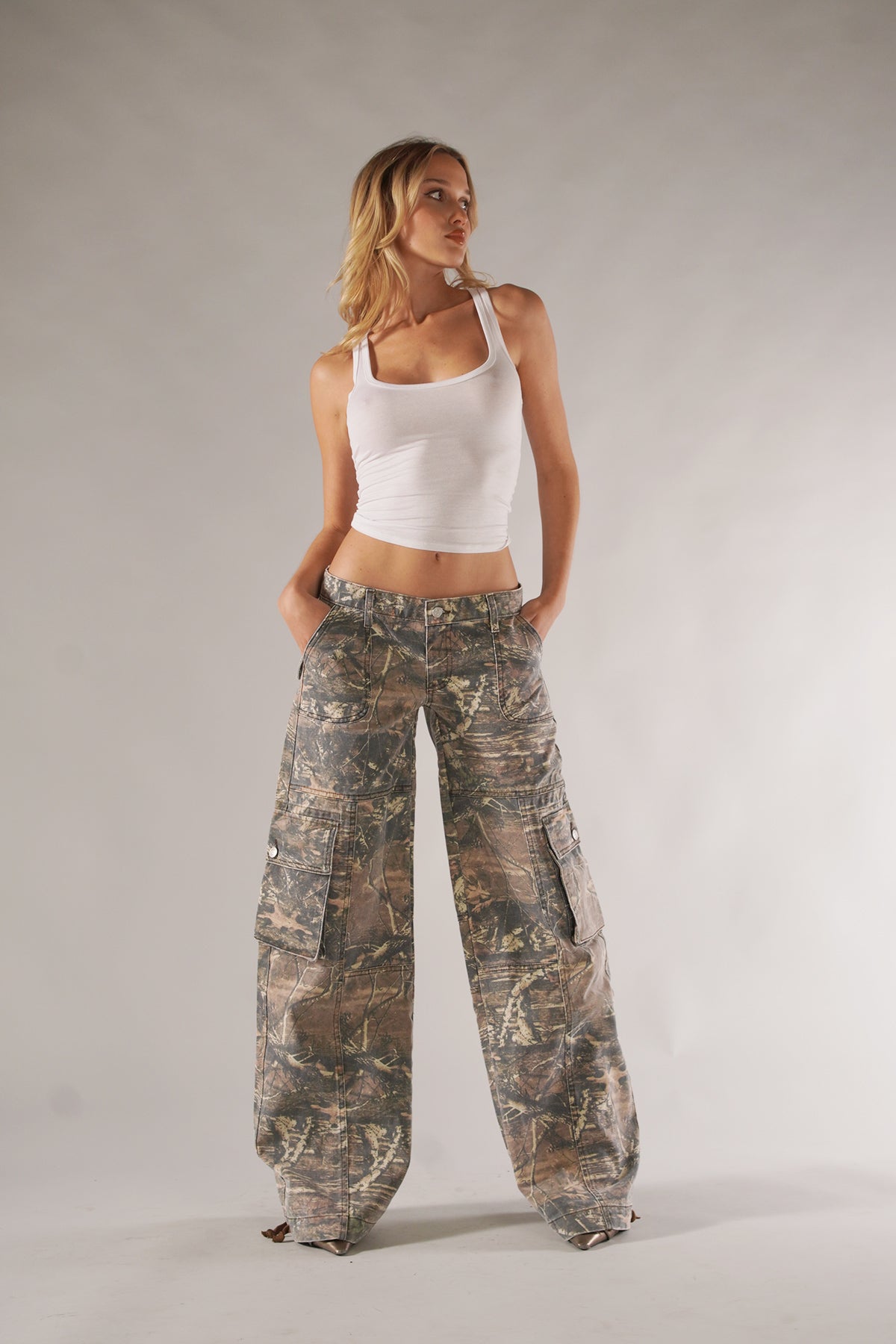 Versatile Camo Cargo Pants