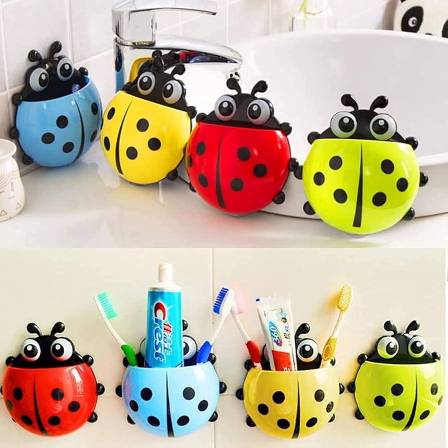 Ladybug Toothbrush & Toothpaste Holder