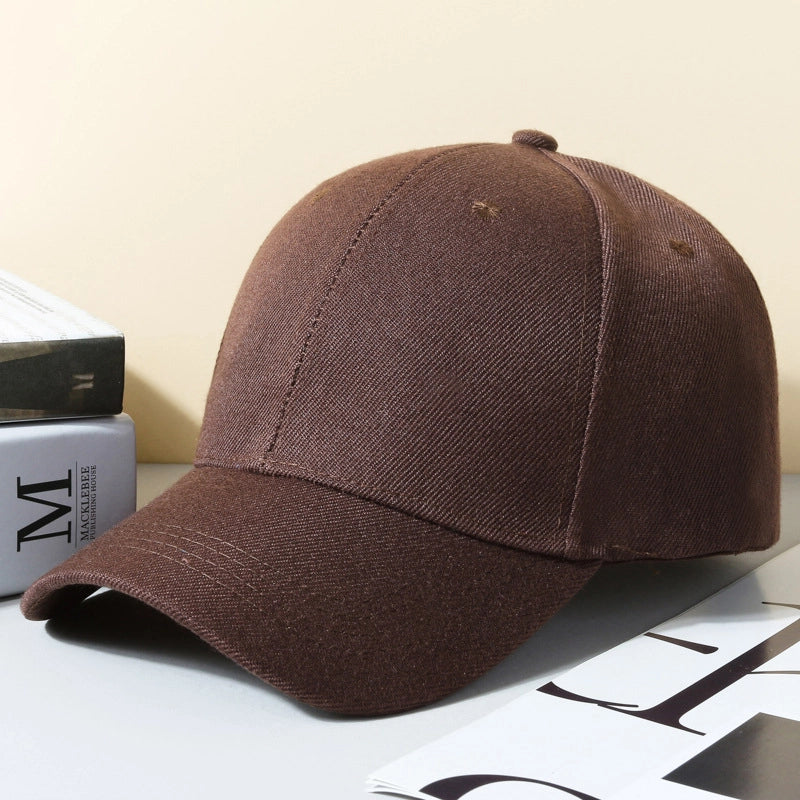 Hat Spring And Autumn New Solid Color Printable Logo Advertising Hat Sunscreen Cap Sports Baseball Cap Light Plate Cap