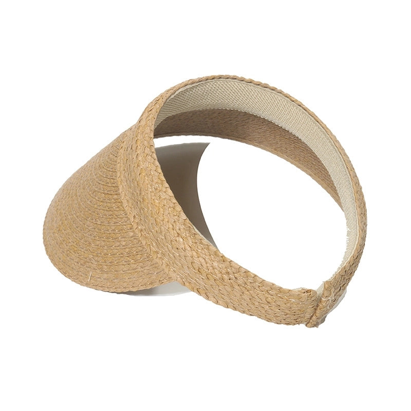 Women's Korean Style Solid Color Curved Eaves Sun Hat