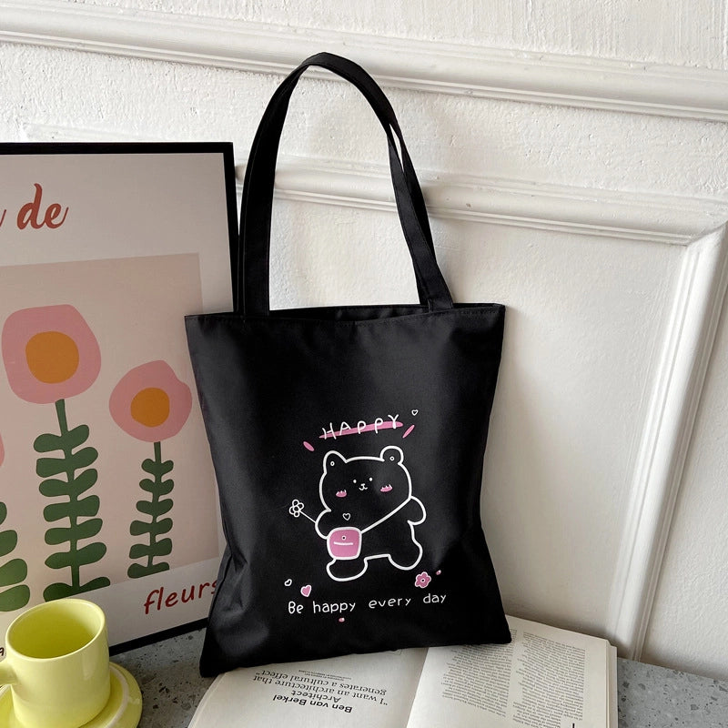Women's Medium Nylon Animal Streetwear Square Zipper Shoulder Bag
