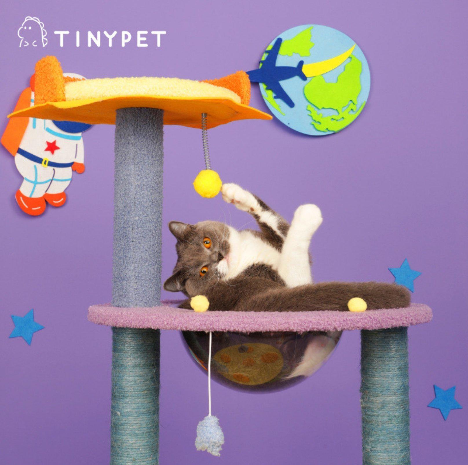 Tinypet Galaxy Meow Team Cat Tree With Scratching Posts