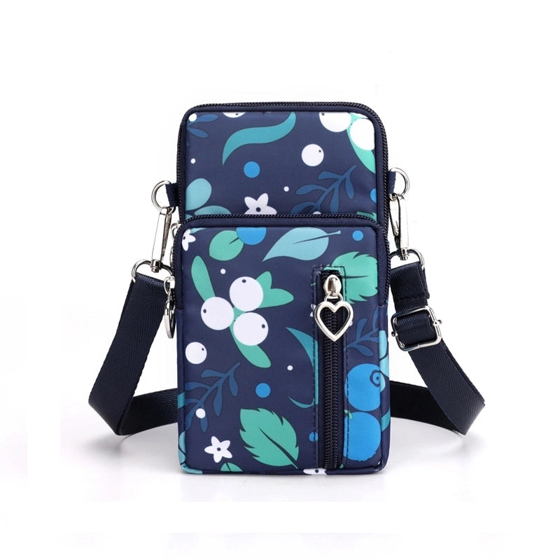 Women'S Nylon Solid Color Fashion Zipper Phone Wallet