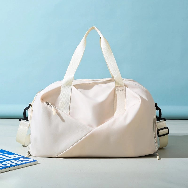 New Fashion Fitness Travel Bag Portable Shoulder Large Capacity Oxford Cloth Dry And Wet Separate Sports Bag Independent Shoe Bin
