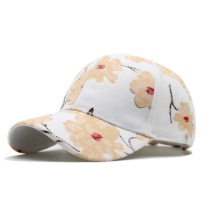 Women's Minimalist Classic Style Color Block Curved Eaves Baseball Cap