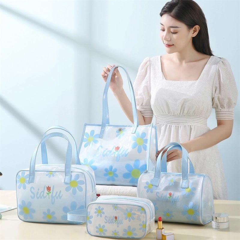 Letter Flower Butterfly PVC Storage Bag
