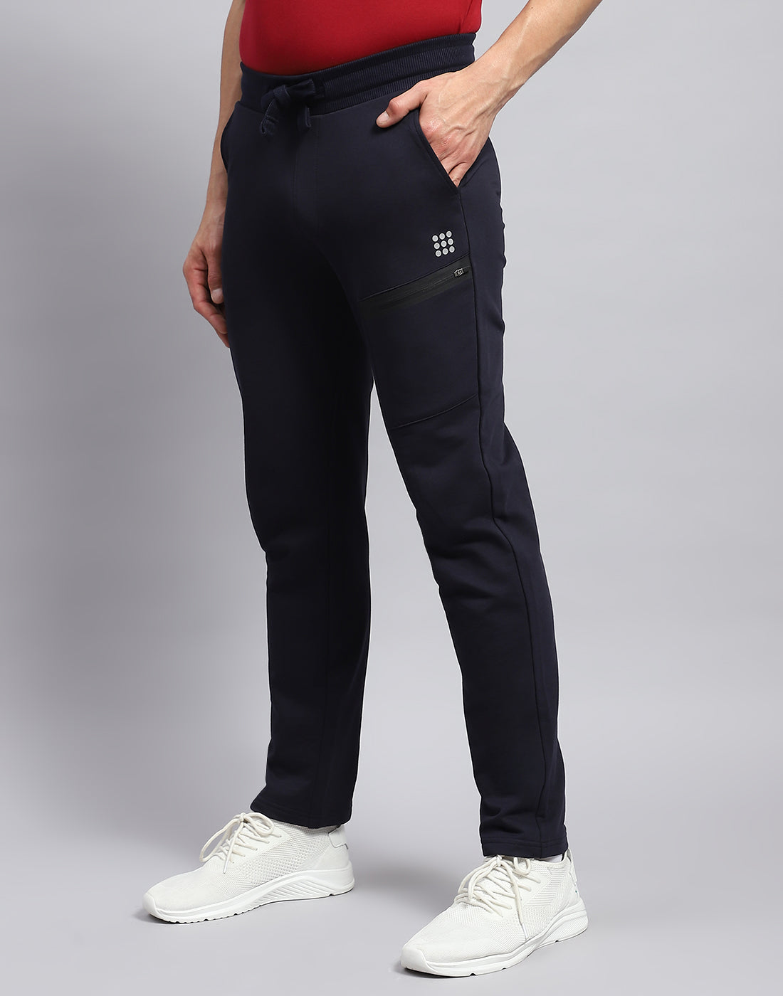 Men Navy Blue Solid Smart Fit Jogger