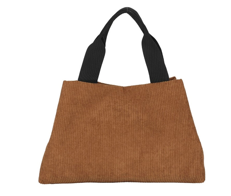 Women's Medium Summer Corduroy Classic Style Shoulder Bag
