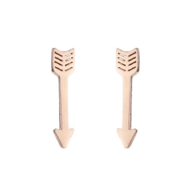 1 Pair Minimalist Sun Plating 304 Stainless Steel 18K Gold Plated Ear Studs