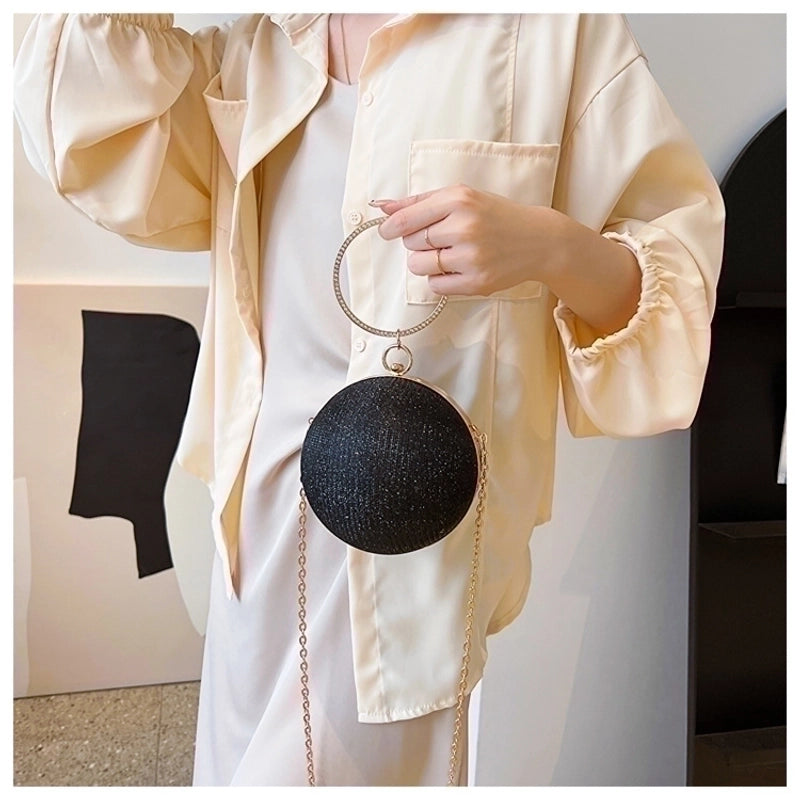 Special Material Solid Color Round Evening Bags