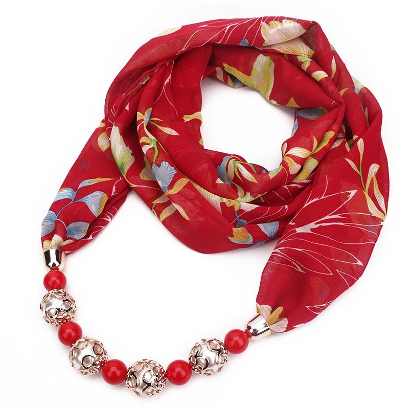 Women's Streetwear Geometric Chiffon Printing Scarf