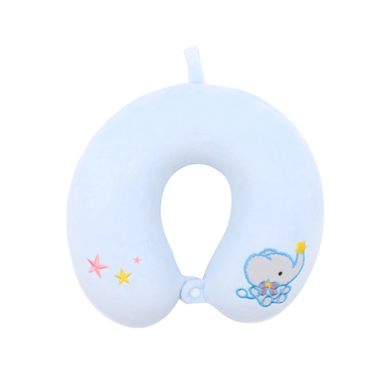 Cartoon Memory Cotton U-shaped Pillow Leisure House Travel Office Neck Pillow Slow Rebound Aircraft Travel Neck Pillow