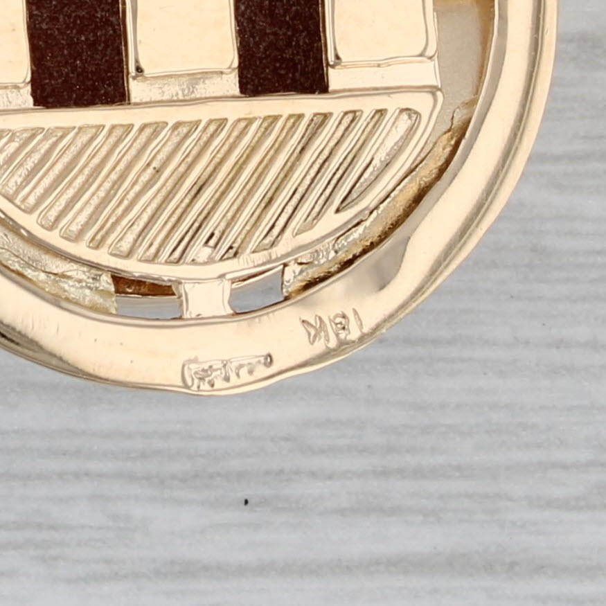 Scarab Pendant Goldstone 18k Yellow Gold Statement