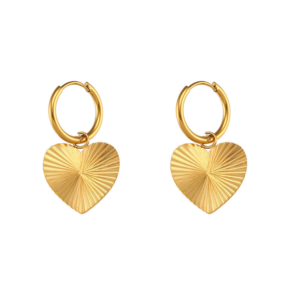 Fashion Quadrilateral Round Geometric Stainless Steel 18K Gold Plated Necklaces
