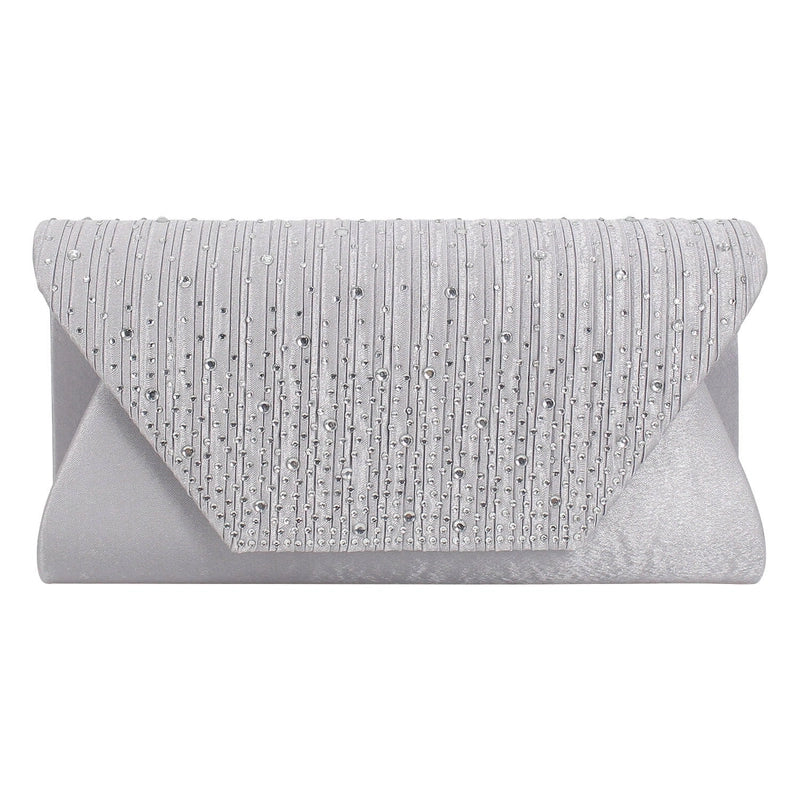 White Wine Red Purple Polyester Solid Color Square Evening Bags