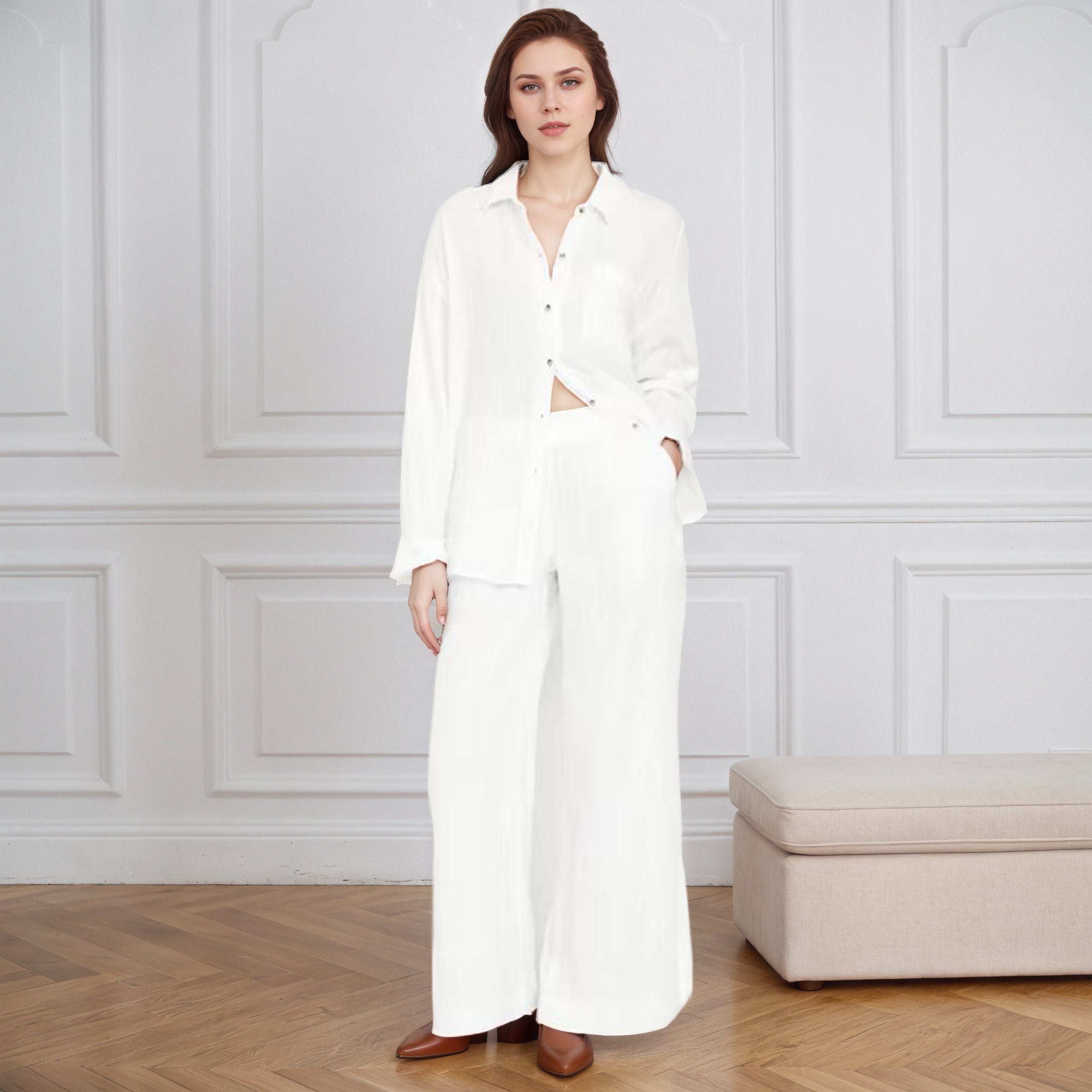 High-Waisted Super Wide-Leg Pants