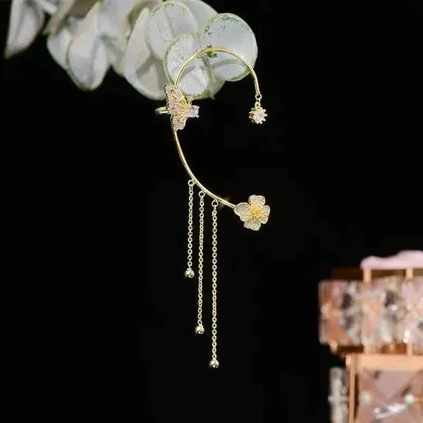 💐2023 HOT SALE💝-BUTTERFLY TASSEL STYLE ZIRCON EARRINGS | PERFECT GIFT🎁