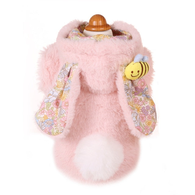 Fleece Rabbit Design Dog Cat Coat