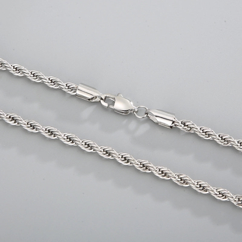 Titanium Steel 18K Gold Plated Minimalist Geometric Necklace