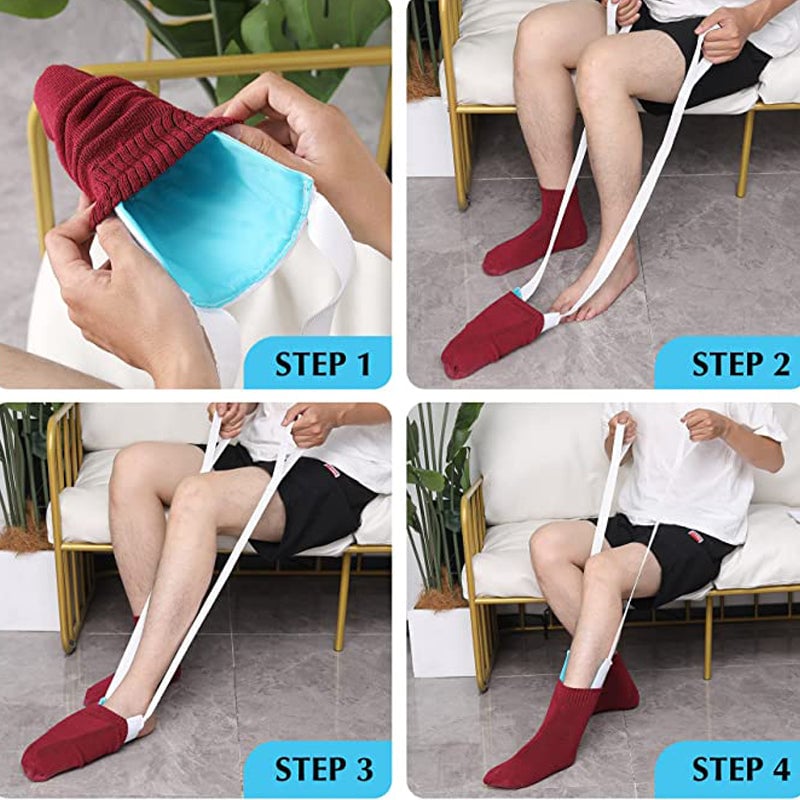 🎁2024 New Year Hot Sale🎁Sock threader: No need to bend over to assist in wearing socks