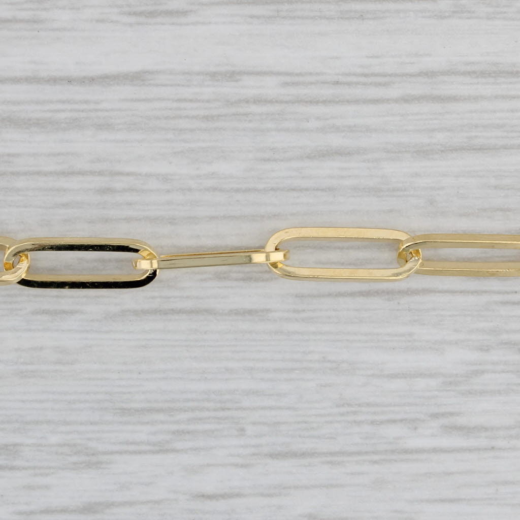 New Paperclip Chain Necklace 14k Yellow Gold 20 4.1mm
