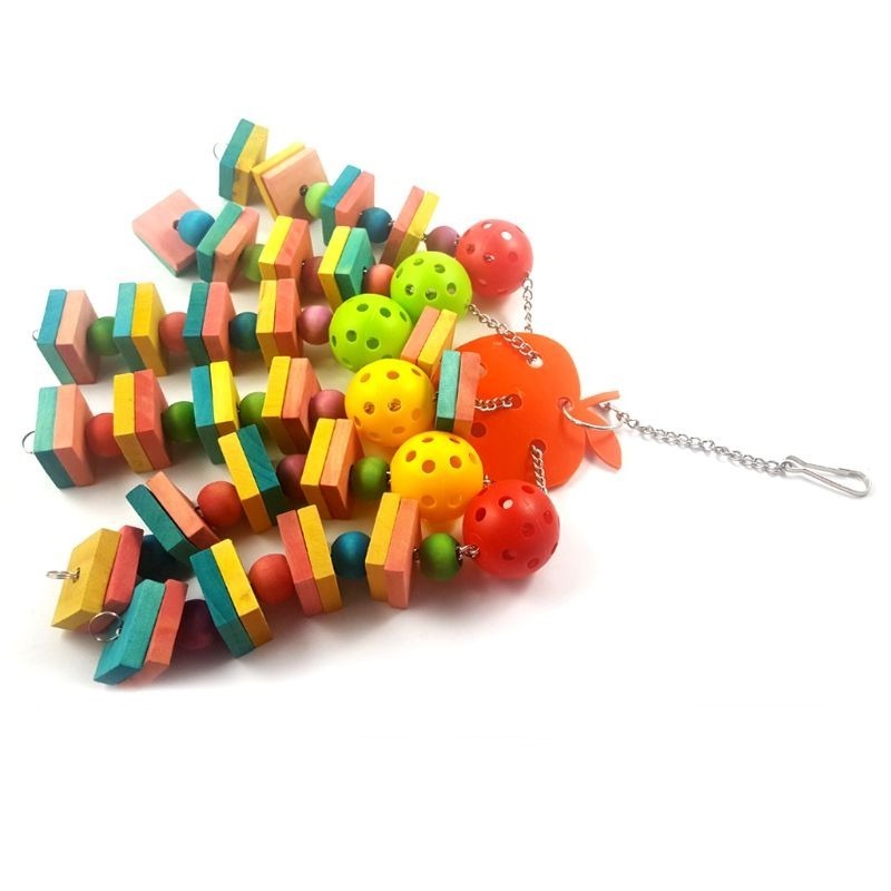 Wooden Blocks Parrot Chew Toy