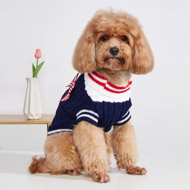 Cute Yarn Bow Knot Pet Clothing