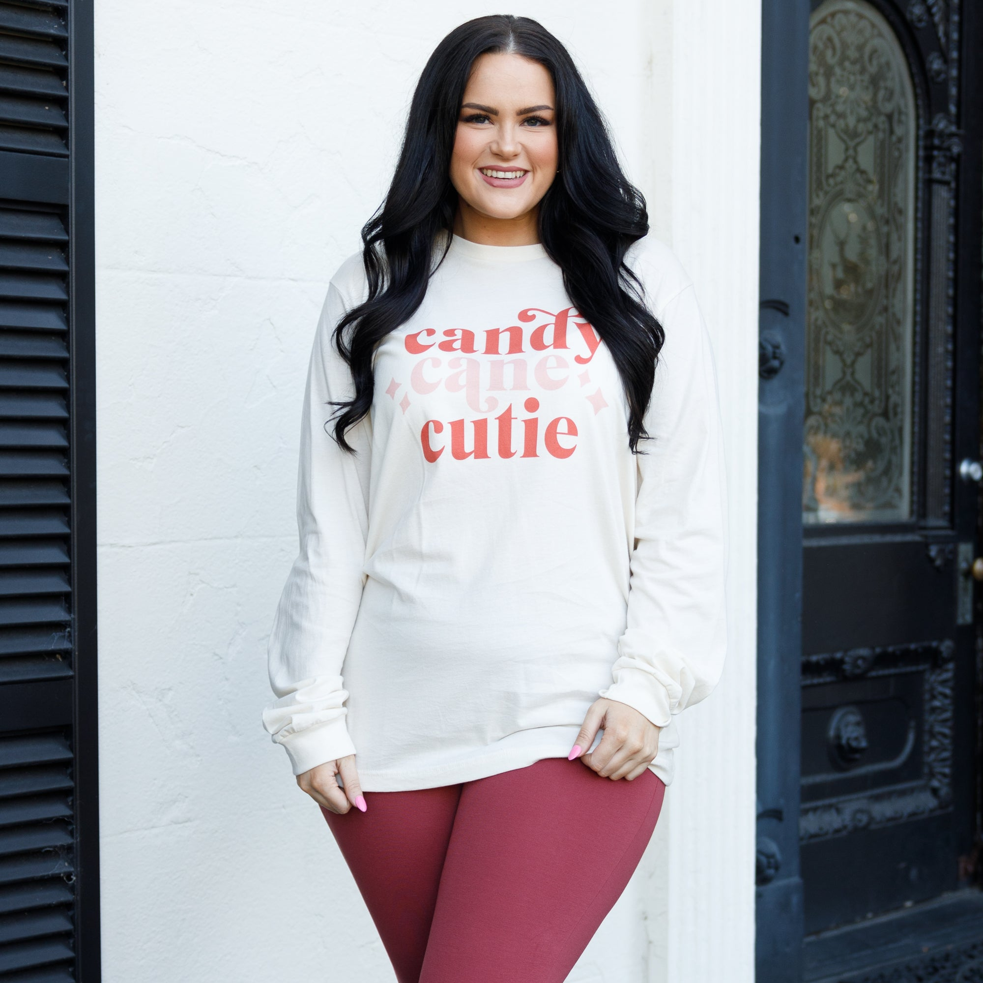 Candy Cane Cutie Top. Natural